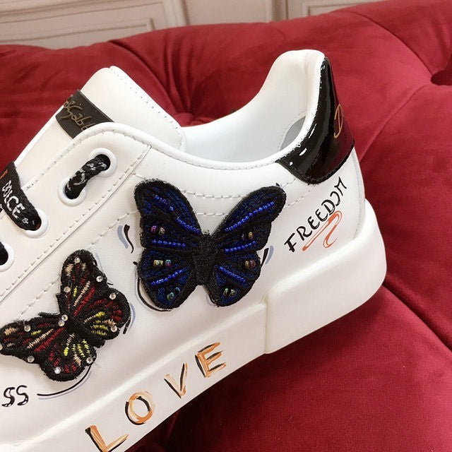 Dolce & Gabbana Calfskin Nappa Portofino Sneakers