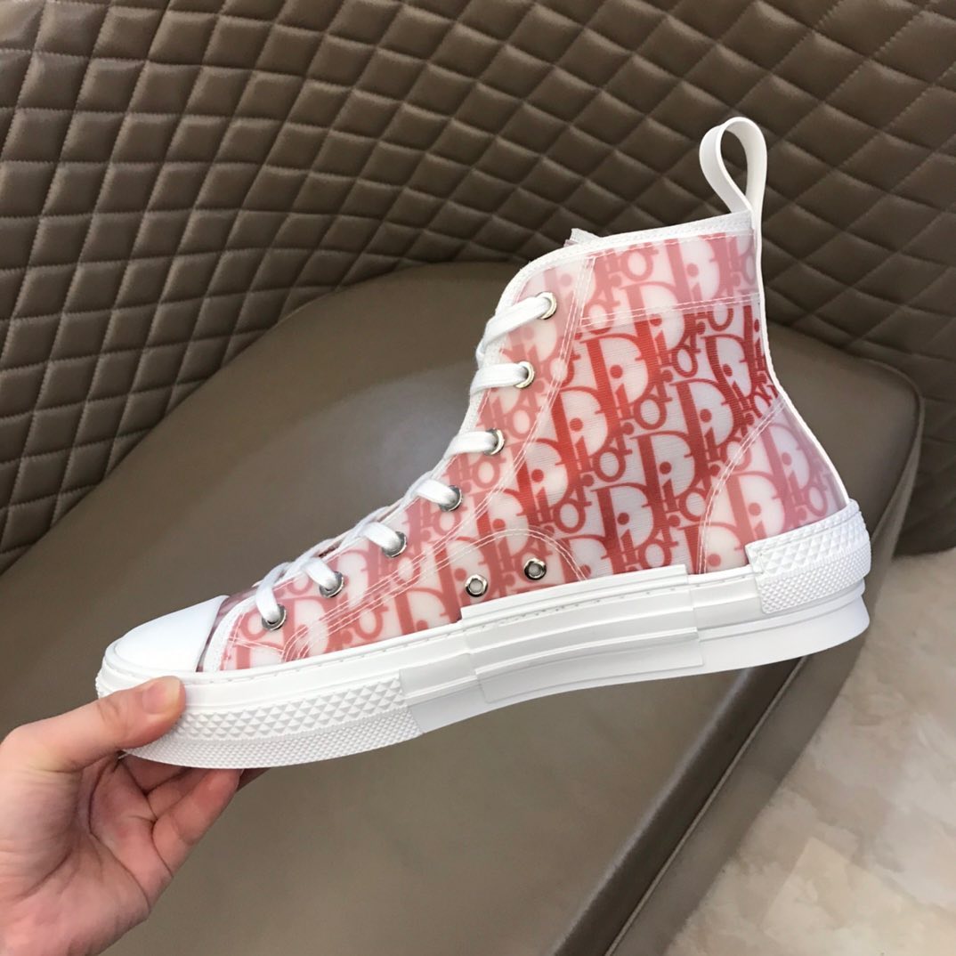 Dior B23 High-Top Sneakers (Red)
