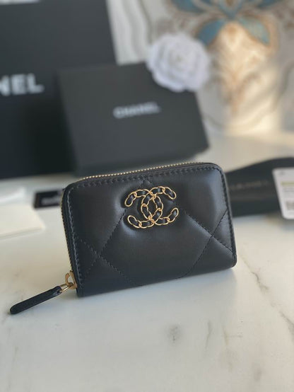 Brand New Authentic Chanel 19 Zipped Coin Purse