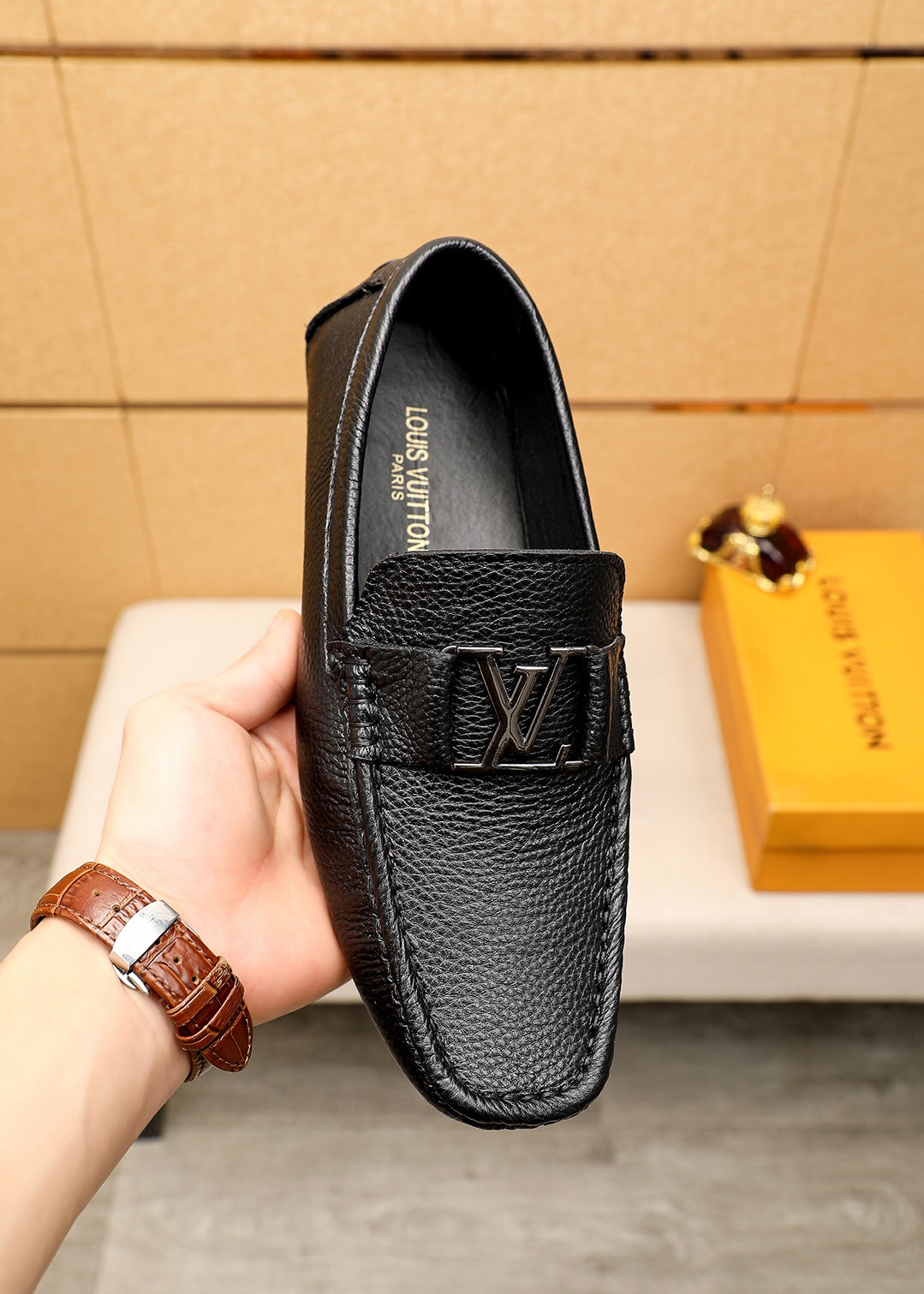 Louis Vuitton Men's Hockenheim Leather Moccasin