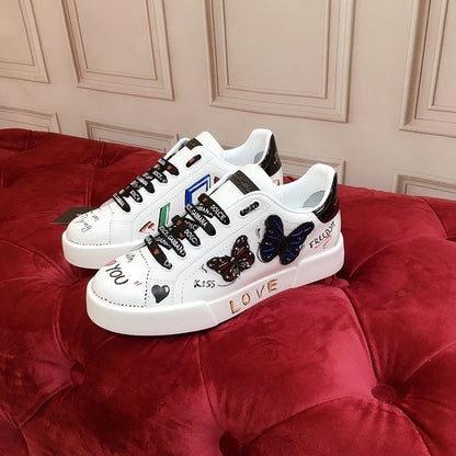 Dolce & Gabbana Calfskin Nappa Portofino Sneakers