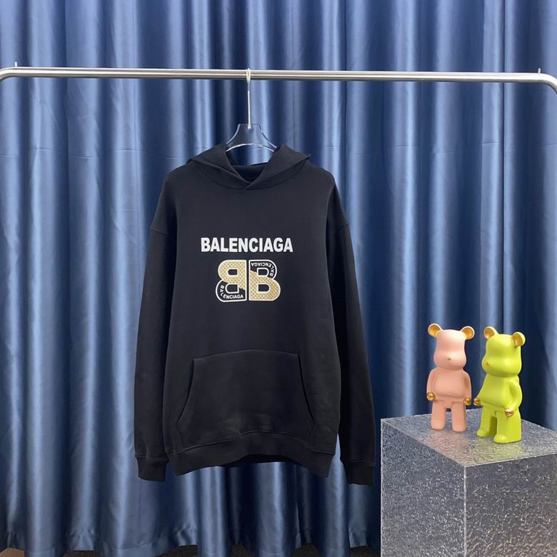 Balenciaga bb hoodie blue hot sale