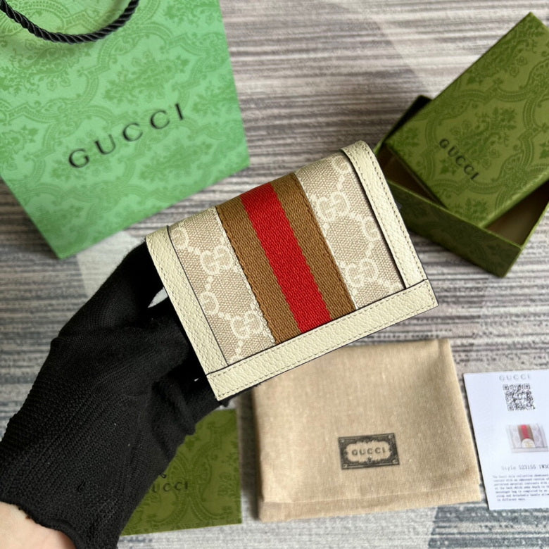 Gucci Ophidia GG Card Case Wallet