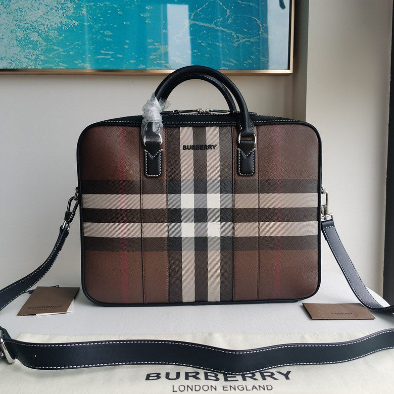 Burberry Check Ainsworth Briefcase