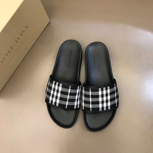 Burberry Check Print Slides