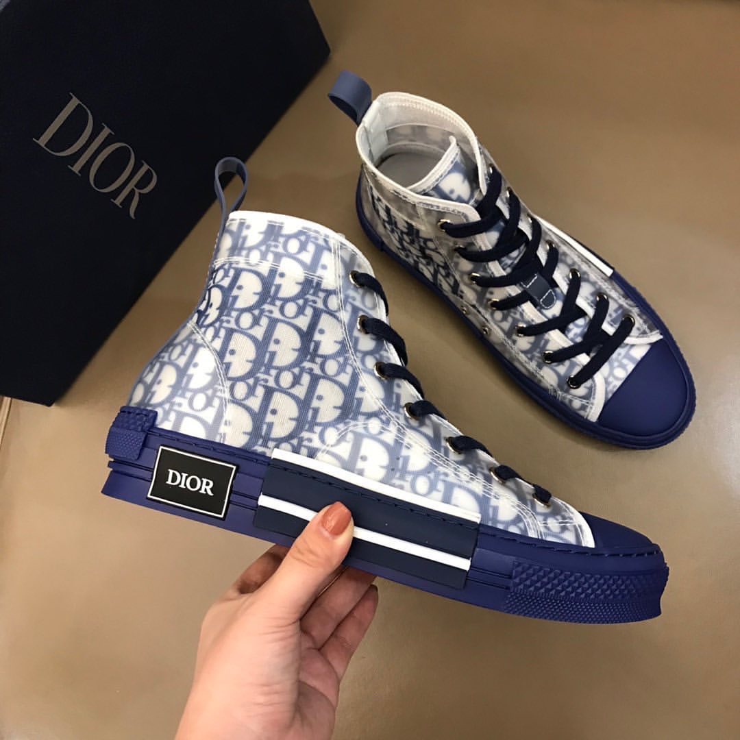 Christian Dior B23 Dior Oblique Low Blue Sneaker