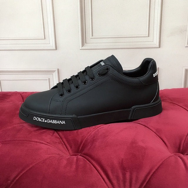 Dolce & Gabbana Calfskin Nappa Portofino Sneakers