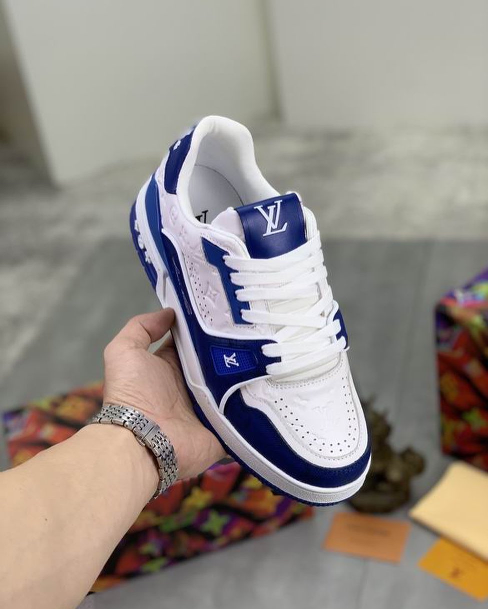 louis vuitton blue sneakers