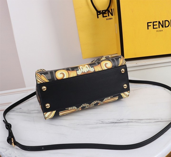 Versace Fendace Mini Peekaboo Handbag