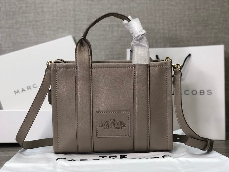 Marc Jacobs The Leather Mini Tote Bag (Brown)