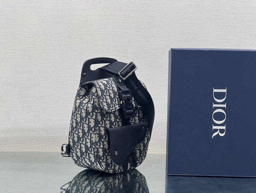 Dior Saddle Oblique Jacquard Messenger Bag Mini  The Accessory Circle   The Accessory Circle by X Terrace