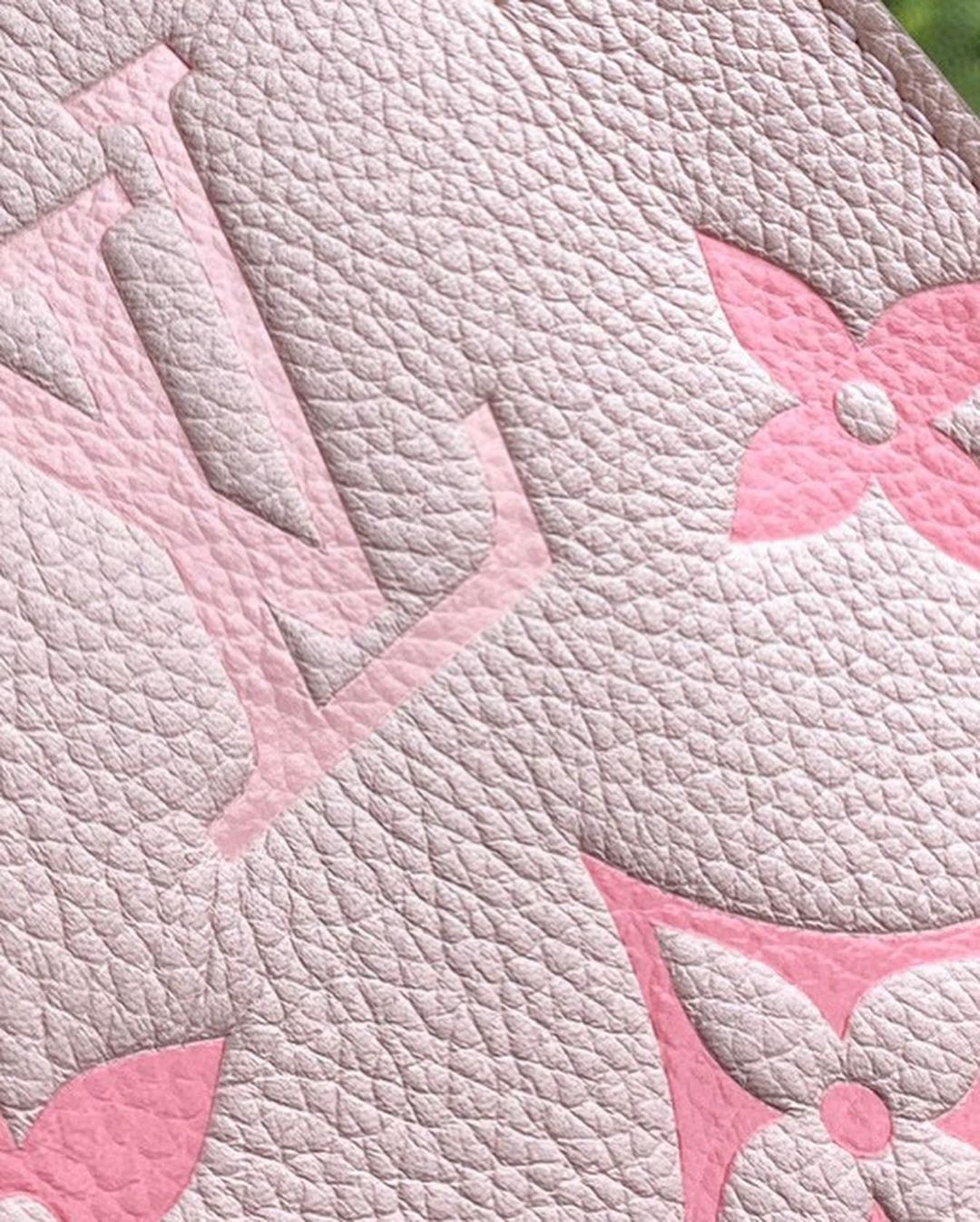 LOUIS VUITTON Petit Sack Plastic Monogram Gradient Handbag PVC Light Pink  Light