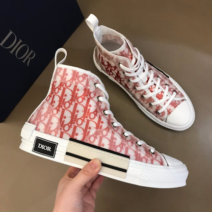 Pink dior shoes high top Clearance