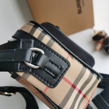 Burberry Vintage Check and Leather Crossbody Bag