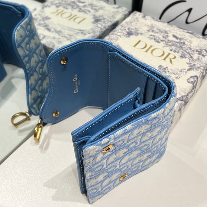 Christian Dior Saddle Flap Card Holder