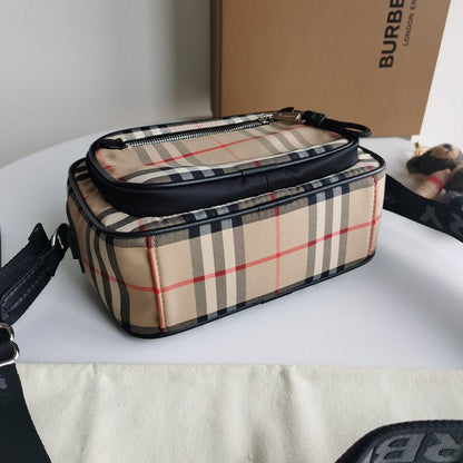 Burberry Vintage Check and Leather Crossbody Bag