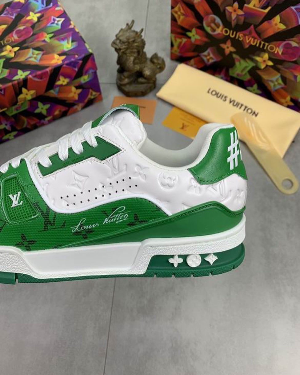 LV Trainers - Luxury Green
