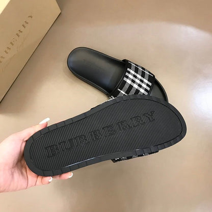 Burberry Check Print Slides