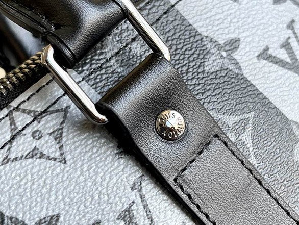Louis Vuitton Monogram Eclipse Split Keepall 50 Bandouliere at