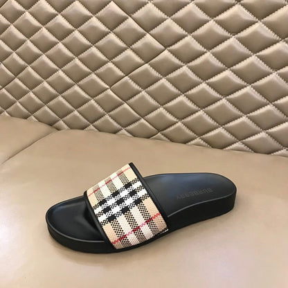 Burberry Check Print Slides