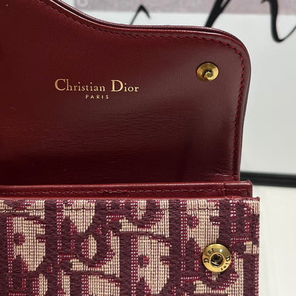 Christian Dior Saddle Flap Card Holder